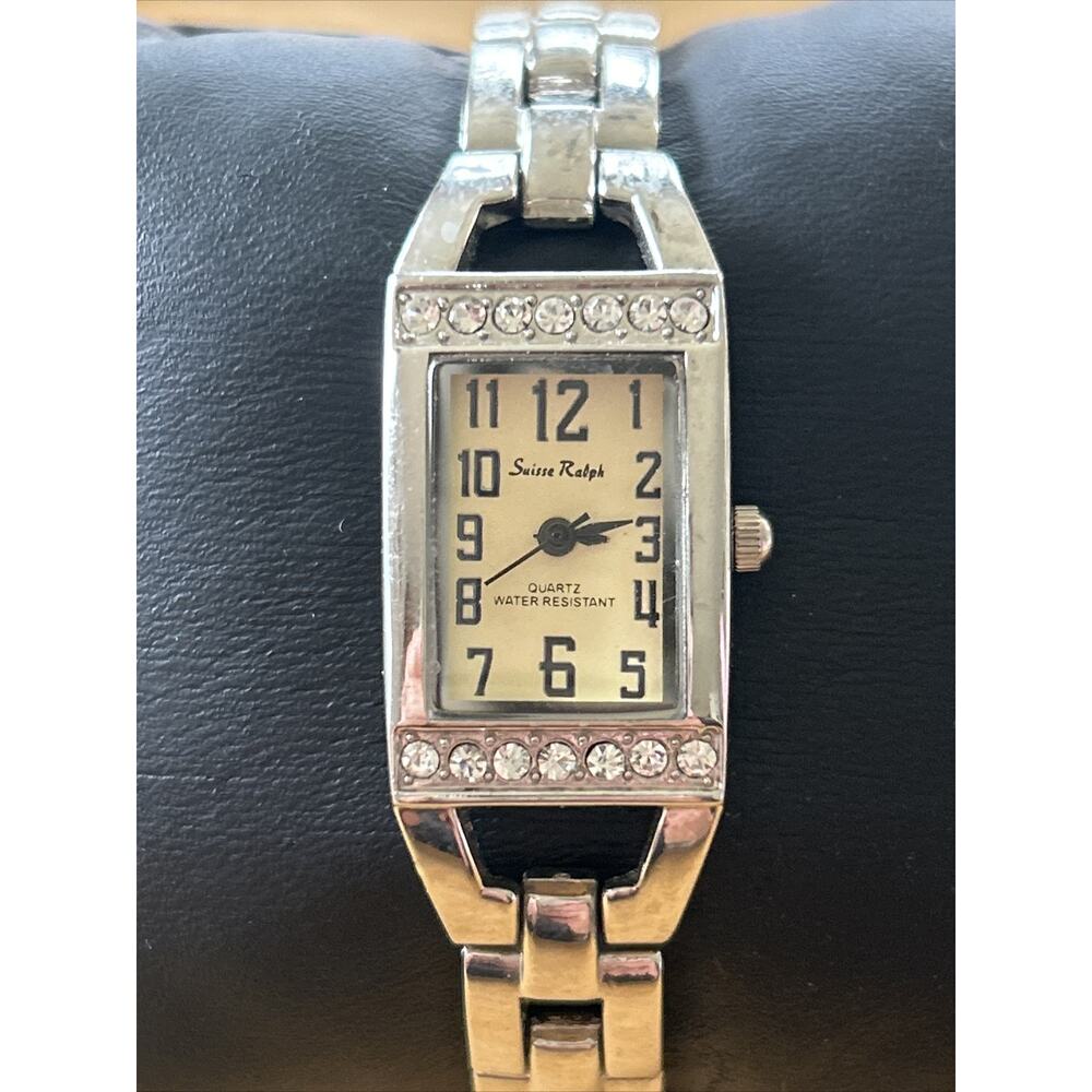 Suisse Ralph Silver Tone Beige Dial Women’s Quartz Watch